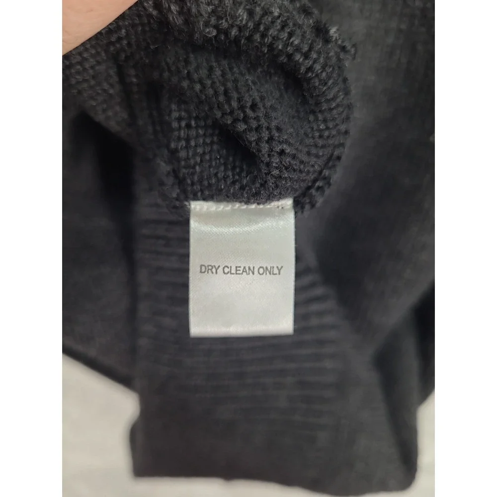 Alex Cannon Italian Yarn Wool 1/4 Zip Sweater‎ Mens Sz Med Brown Color Block